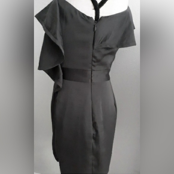 BCBGeneration Black One Shoulder Dress NWT - Picture 3 of 7